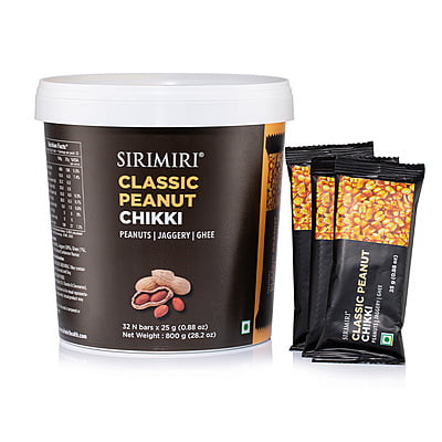 Classic Peanut Chikki - Made With Pure Jaggery Pack of 30