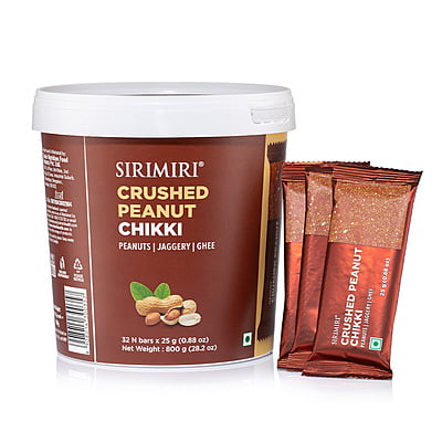 Crushed Peanut Chikki - Made With Pure Jaggery Pack of 30