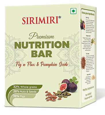 Premium Nutrition Bar - Fig Flax n Pumpkin Seeds Pack of 6