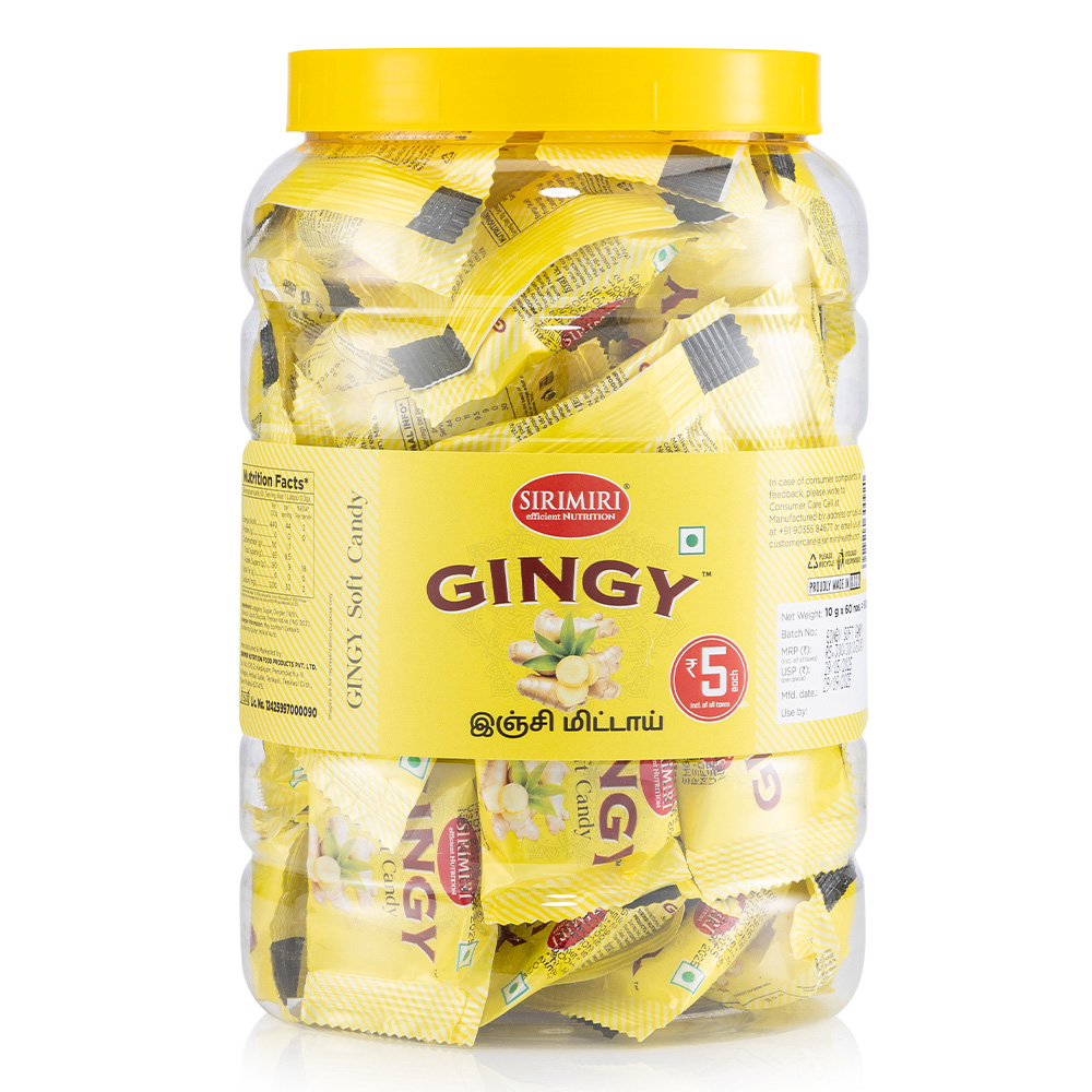 GINGY (10g each) - Jar of 50 ( Ginger Candy) GINGY (10g each) - Jar of 50 ( Ginger Candy)