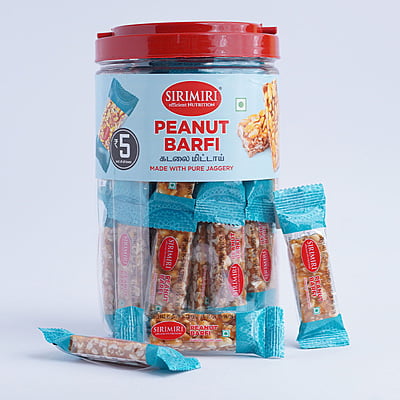 Peanut Barfi (15g each) - Jar of 50