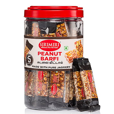 Peanut Barfi (15g each) - Jar of 50