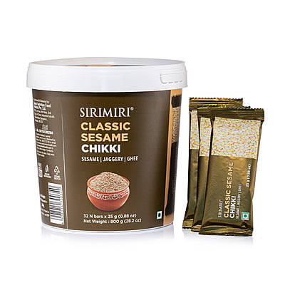 Classic Sesame Chikki - Made With Pure Jaggery Pack of 30